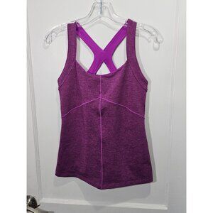 Women's New Balance Purple Racerback Athletic Tank Top Medium